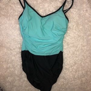 💙Used One piece swimsuit color Coral Blue size M